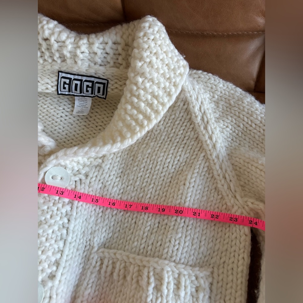 Handmade GOGO “Bride” Short Cardi Sweater One Size - Picture 8 of 10